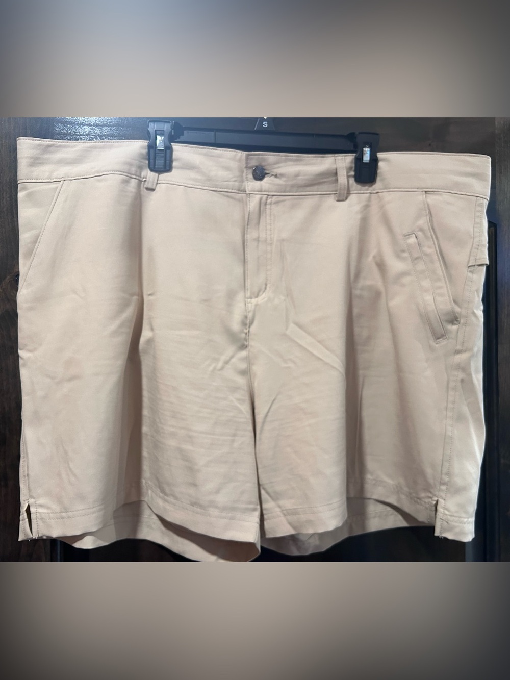 Magellan Outdoors Women's Flat Front Shorts - Cream